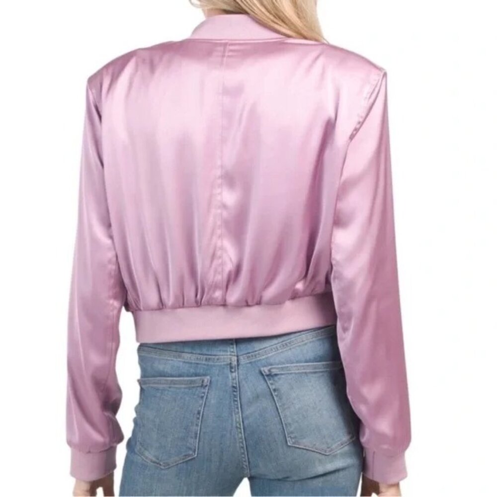 Rachel Zoe Satin Bomber Jacket - Picture 4 of 4